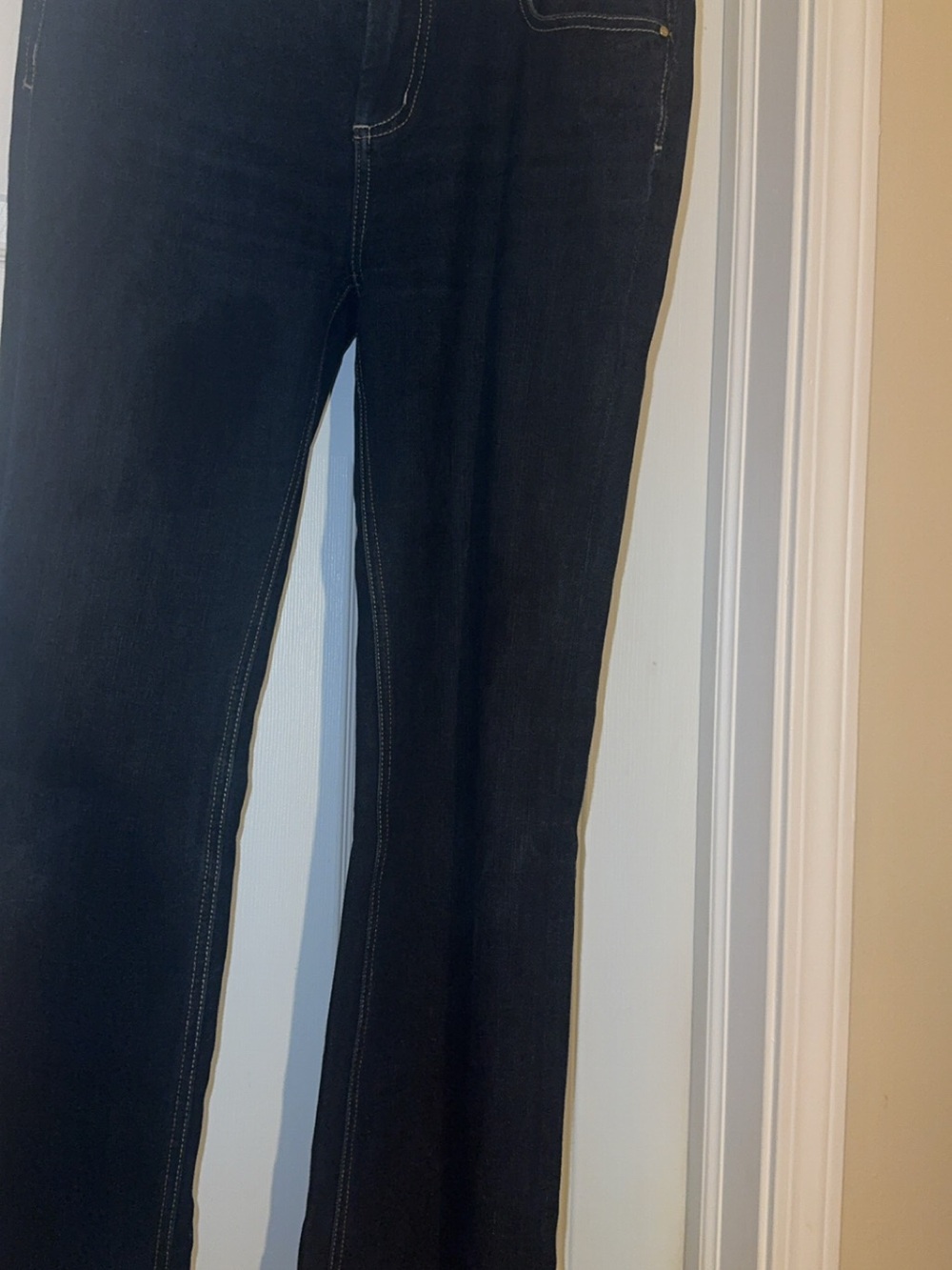 White House Black Market Dark Indigo Flare Jeans